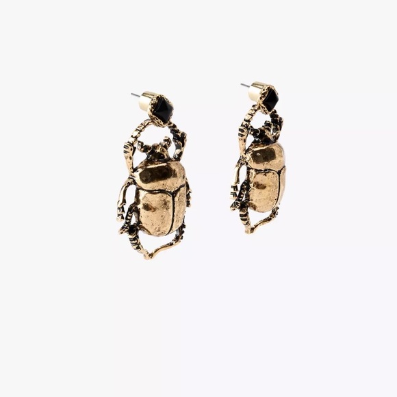 Zara Maxi Beetle Earrings - Picture 3 of 4